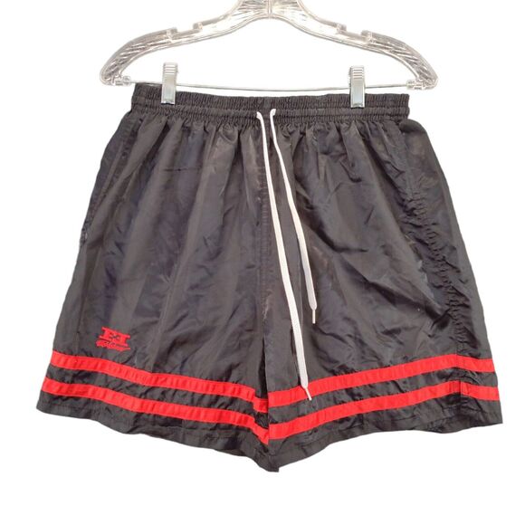 Fieldsheer Athletic Shorts Mens Size Small Black Nylon Satin Logo - Picture 1 of 14